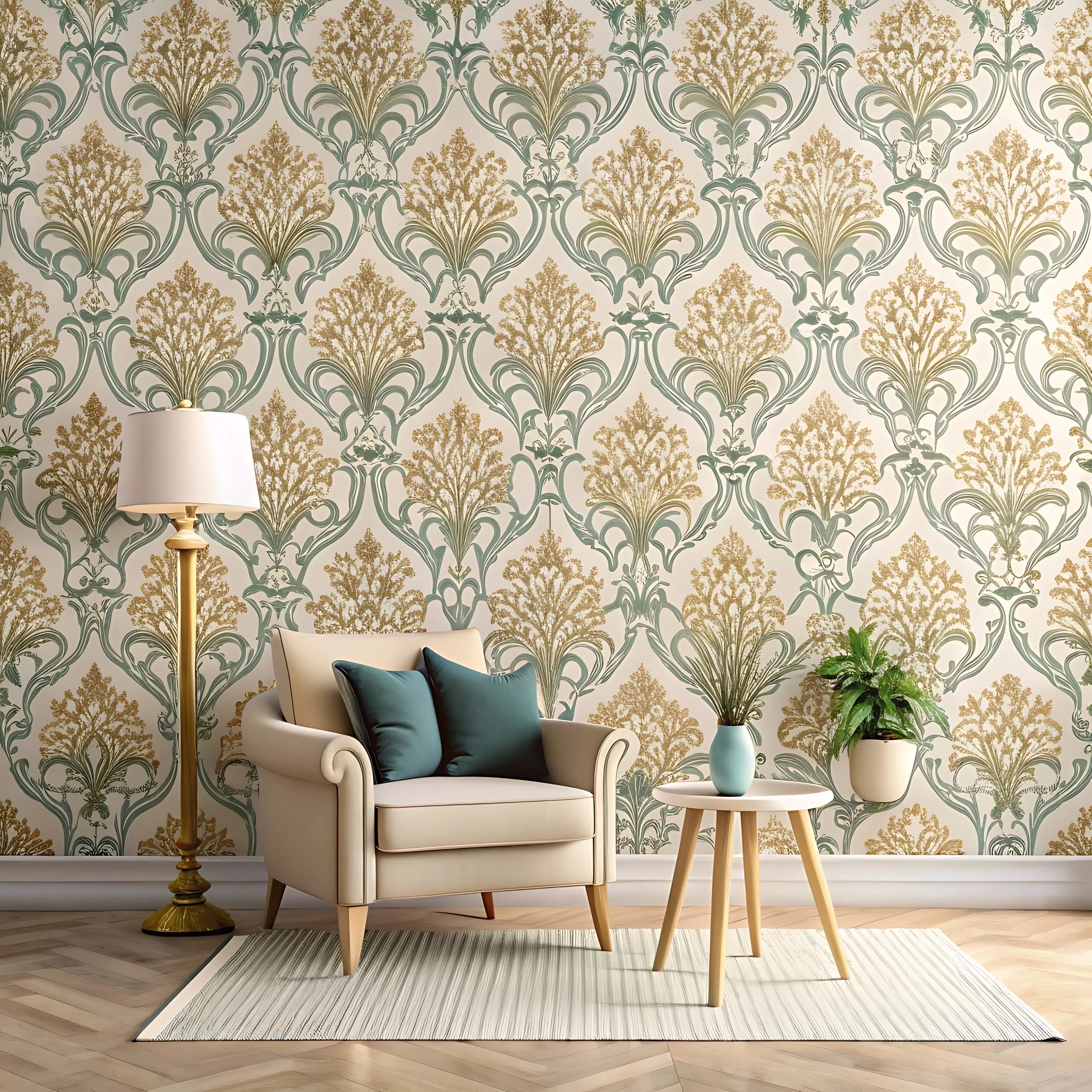 100% PVC-free wallcovering installed in an interior