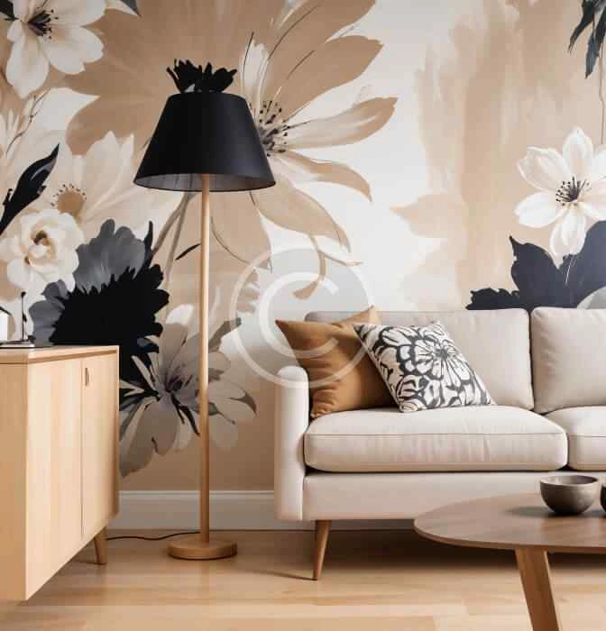 Clay-coated ultra matte wallcovering in a premium interior